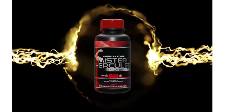 Mr. Hércules, Suplemento alimenticio para aumentar masa muscular